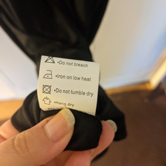 Wneedu Plus Size Black Maxi Dress 2XL - Picture 8 of 8